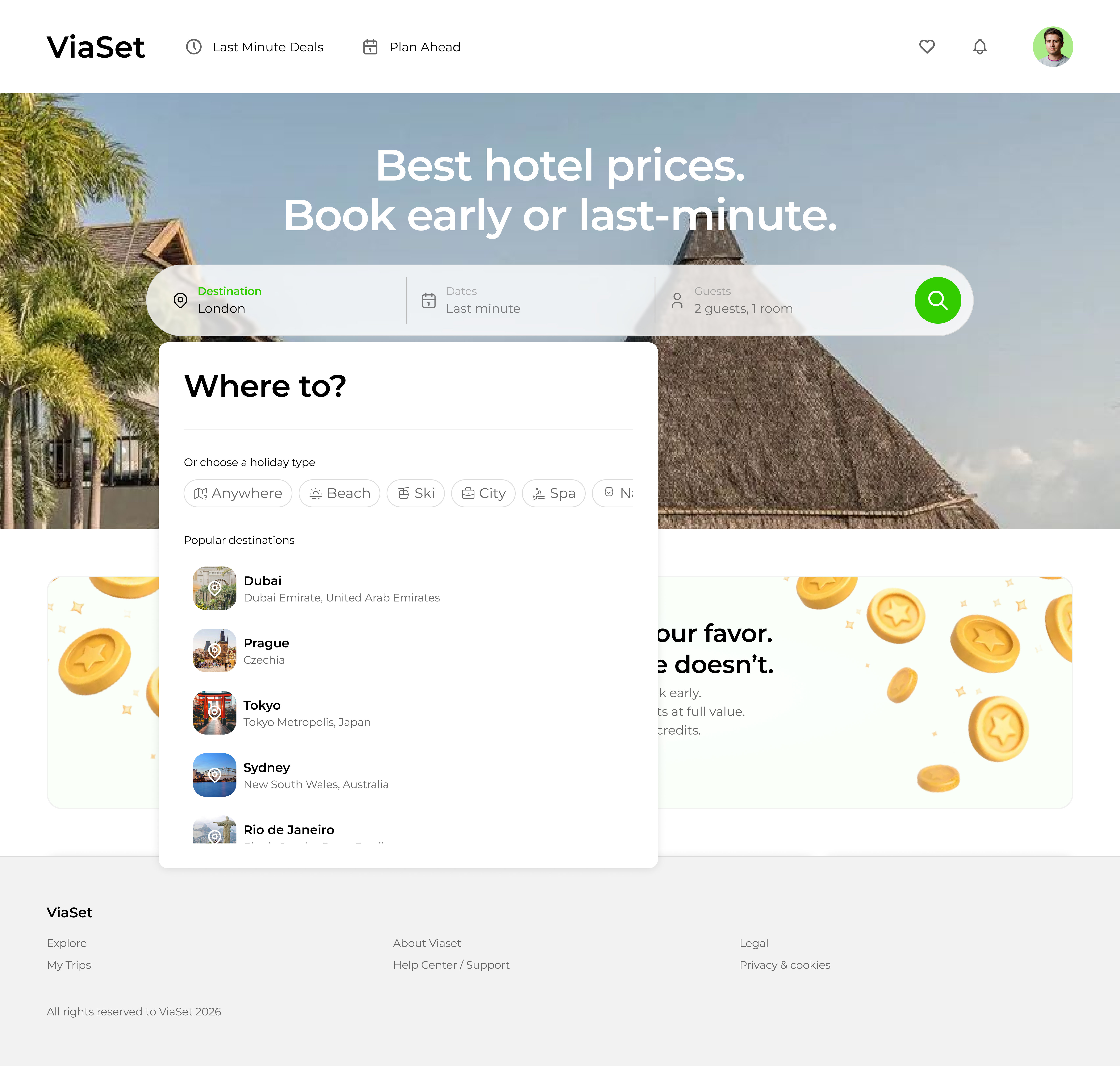ViaSet — Where to search